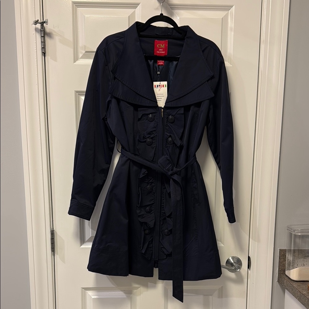 Milano Navy Women's Trench Coat
